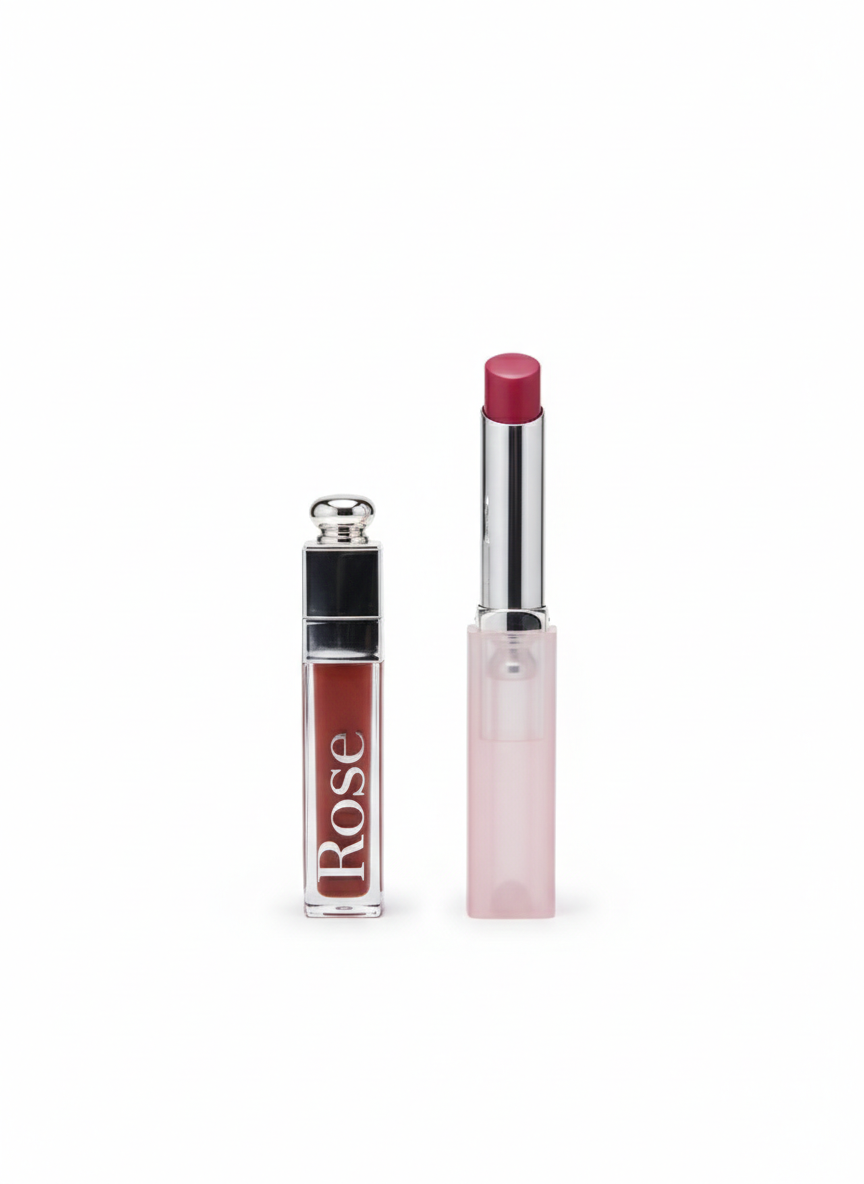 مجموعة شفاه روز بيري (Lip Maximizer &amp; Lip Glow) 💄✨