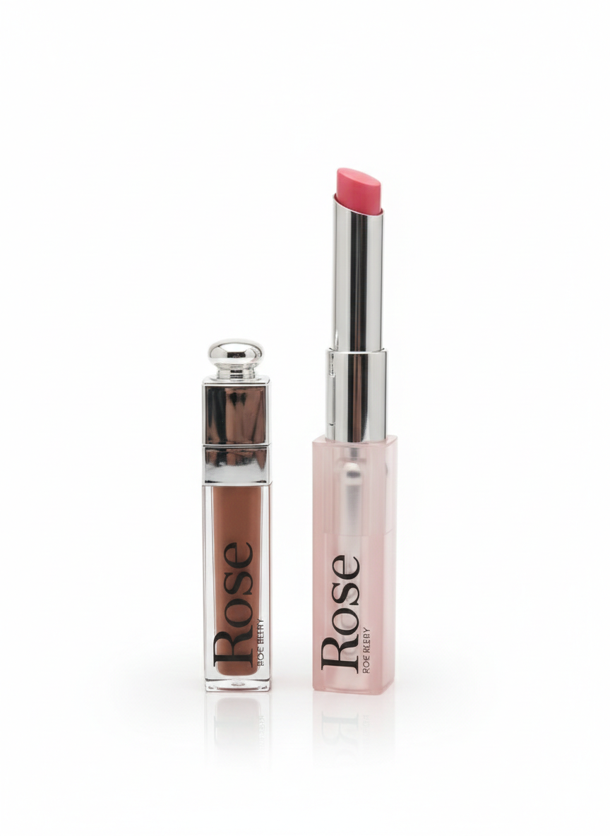 مجموعة شفاه روز بيري (Lip Maximizer &amp; Lip Glow) 💄✨