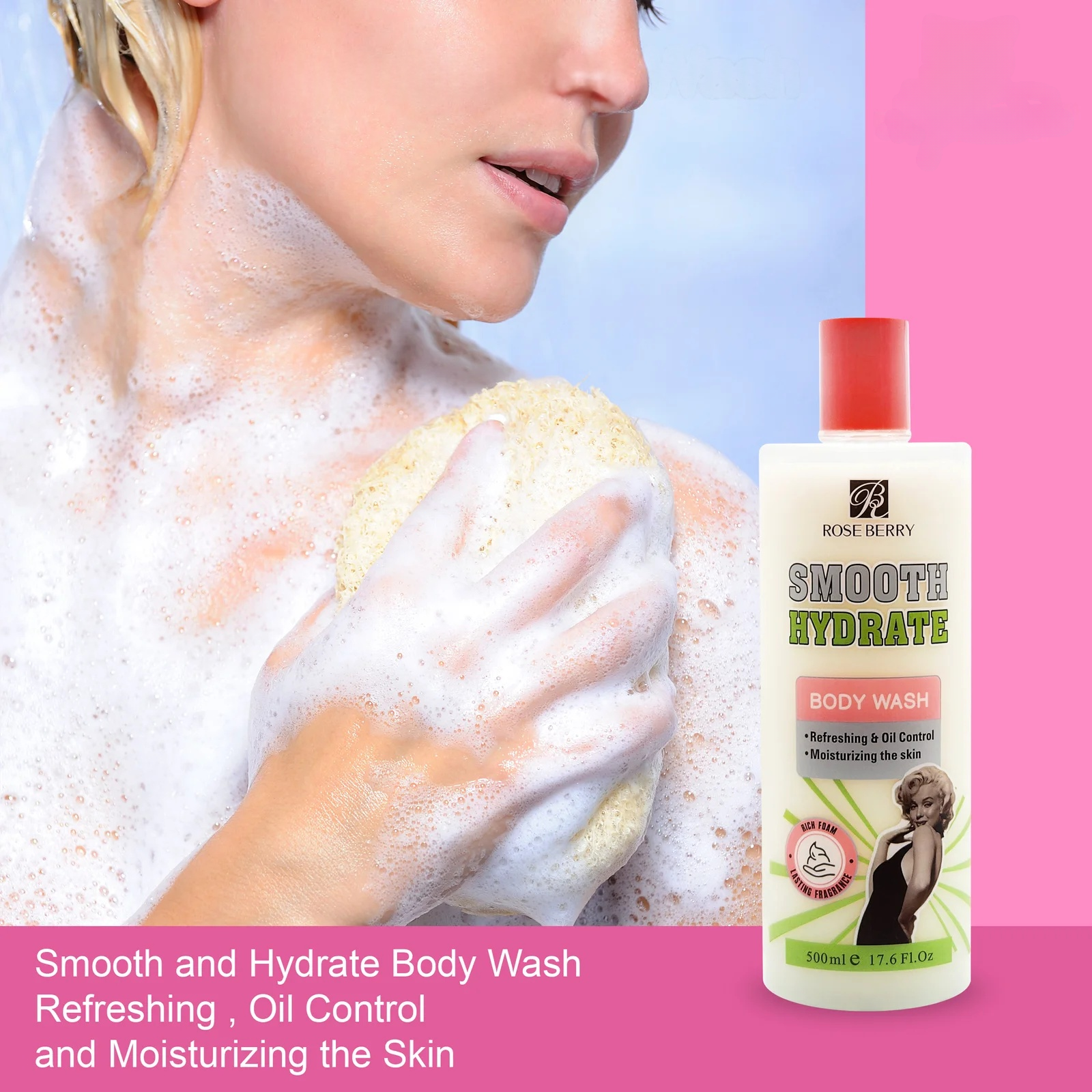 غسول الجسم المرطب الناعم 500 مل 17.6 أونصة سائلة