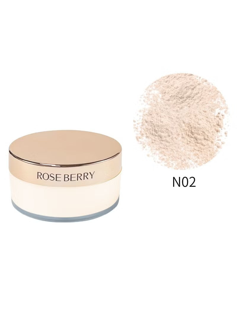 بودرة منثورة (Loose Powder) من روز بيري - لإطلالة مخملية تدوم طويلاً✨