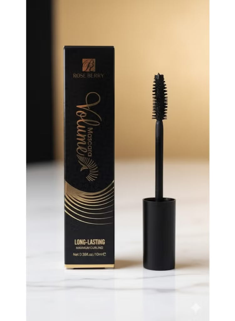 ماسكارا روز بيري فوليوم - تدوم طويلاً، تمنح تجعيداً فائقاً وكثافة استثنائية، 10 مل