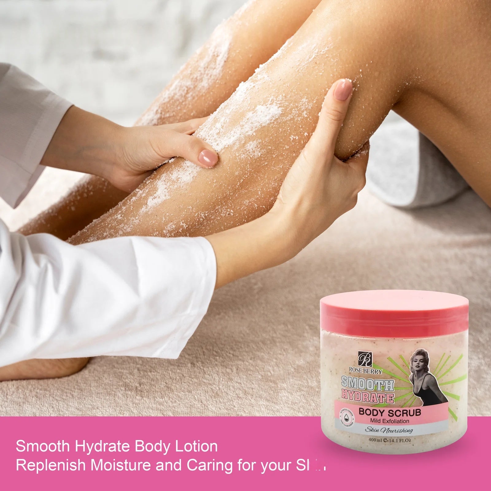 مقشر الجسم المرطب الناعم 400 مل 14.1 أونصة سائلة