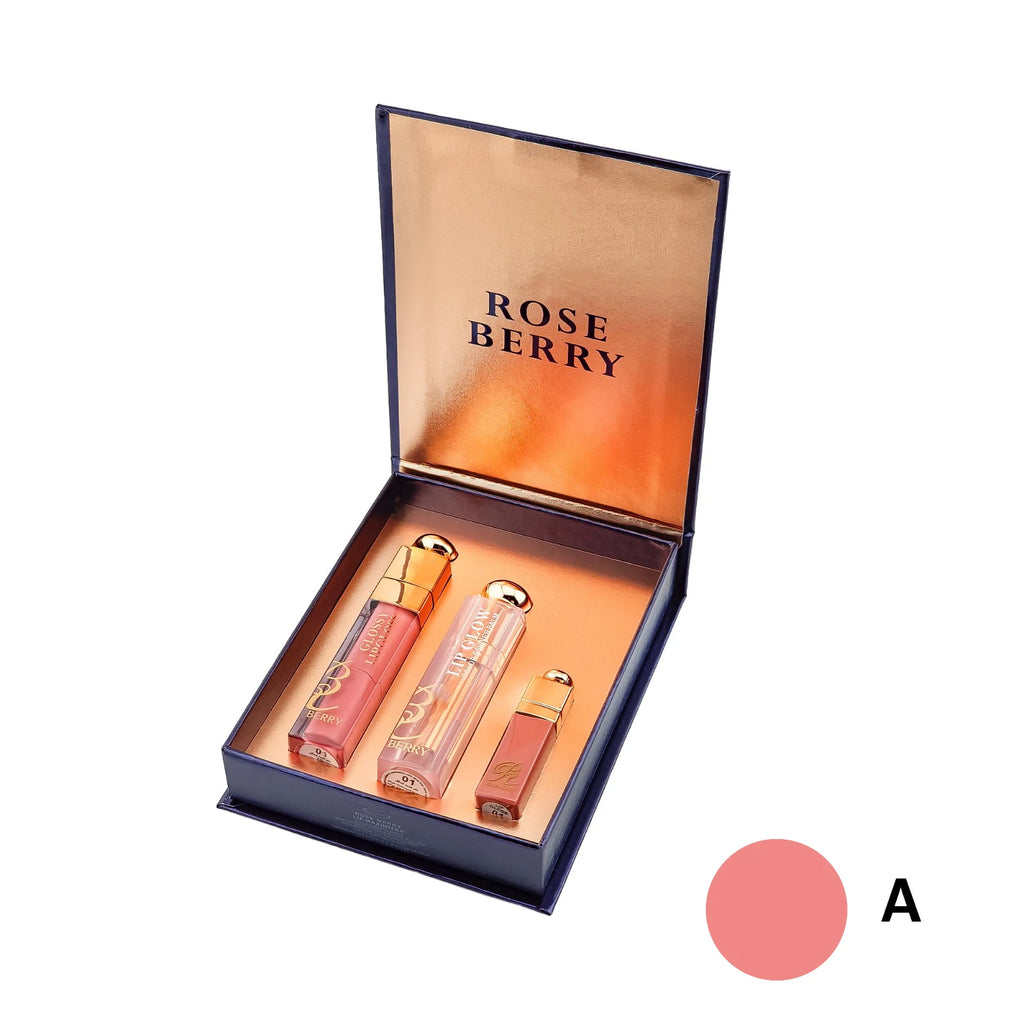 مجموعة أحمر الشفاه | طقم أحمر شفاه مكون من 3 قطع