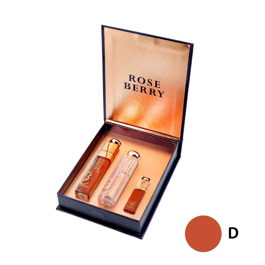 مجموعة أحمر الشفاه | طقم أحمر شفاه مكون من 3 قطع