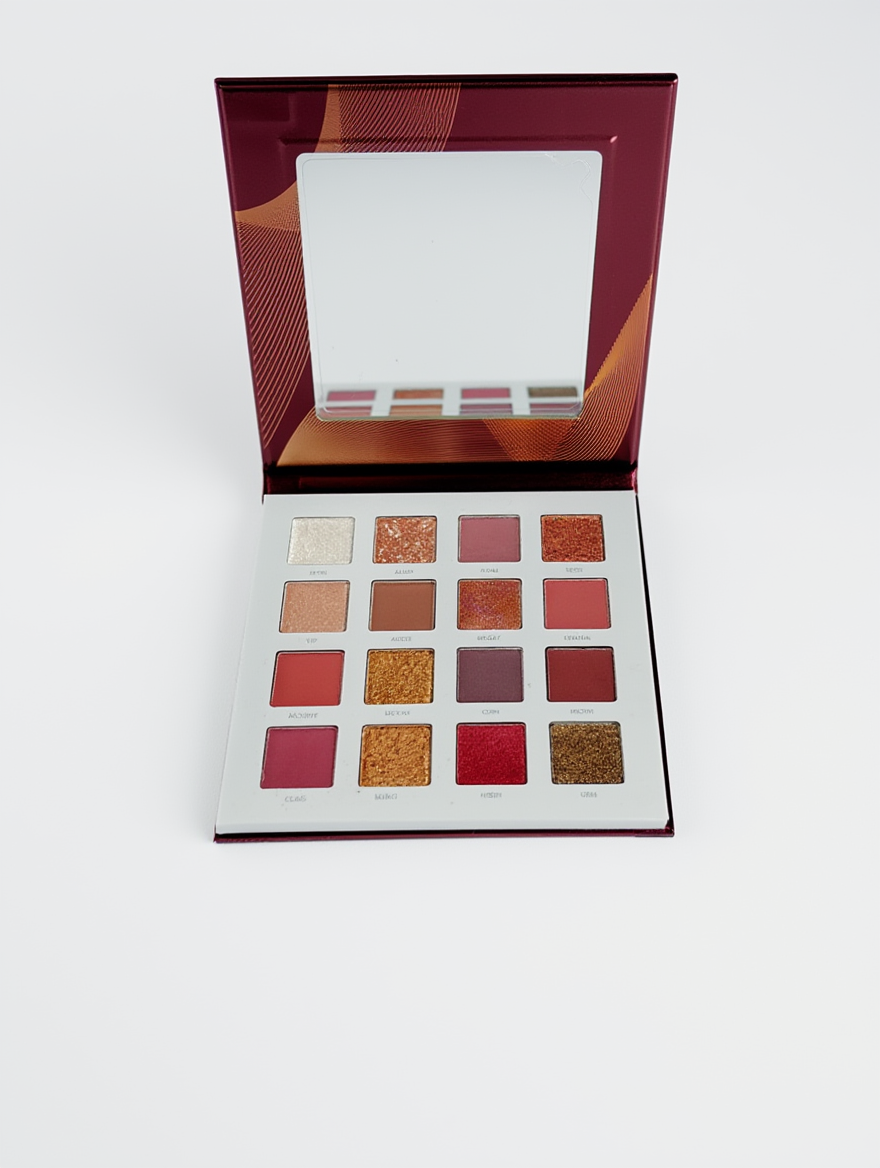 🎨 باليت ظلال العيون الاحترافي – سحر الألوان الدافئة والجريئة