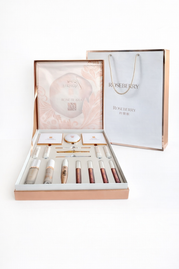 بوكس مكياج كامل منRose Berry - مجموعة بيرفكت توب الاحترافية🌹